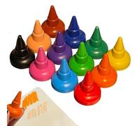 Pastelli Per Bambini - Pastelli Facili Da Impugnare | Pastello Jumbo | 12 Colori Vivaci, Non Tossici, Lavabili, Infrangibili, Forma Rotonda, Consistenza Liscia, Per Bambini Da 1 A 3 Anni, Materiale Ar