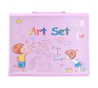 Pastelli per bambini - Set artistico pieghevole da 208 pezzi, kit da disegno adatto ai viaggi | Dettagli costruttivi della custodia leggera per il trasporto, scopo di gioco fantasioso, vacanze di comp