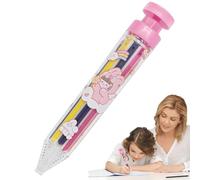 Pastelli retrattili: pastelli versatili per bambini e adulti, pastelli durevoli con meccanismo scorrevole | Pastelli colorati 8 in 1 per bambini, pastelli non sporchi per progetti artistici,