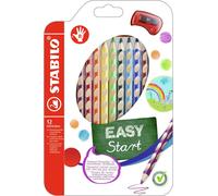 Pastelli Stabilo Easy Colors Start Per Destrimani Set 12 Colori + Temperamatite