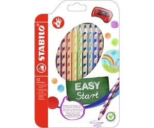Pastelli Stabilo Easy Colors Start Per Destrimani Set 12 Colori + Temperamatite