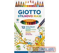 PASTELLI STILNOVO MAXI 12 COLORI 6 CONFEZIONI
