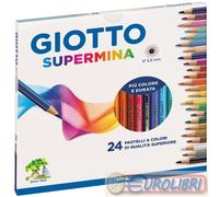 PASTELLI SUPERMINA 24 COLORI 5 CONFEZIONI GIOTTO