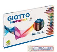 PASTELLI SUPERMINA 36 COLORI 5 CONFEZIONI GIOTTO