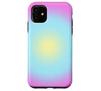Pastello Aura Estetica Rosa Blu Chic Trendy Gradiente Custodia per iPhone 11