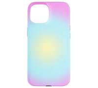 Pastello Aura Estetica Rosa Blu Chic Trendy Gradiente Custodia per iPhone 15