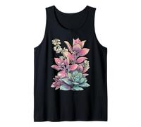 Pastello Crassula Botanical House Plant Lover Bloomcore Art Canotta