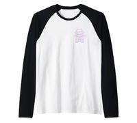 Pastello Goth Kawaii Demone Orso Creepy Carino Maglia con Maniche Raglan