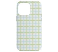 Pastello Green Gingham Plaid Pattern Spring a scacchi Design Custodia per iPhone 14 Pro Max