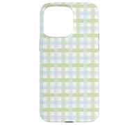 Pastello Green Gingham Plaid Pattern Spring a scacchi Design Custodia per iPhone 15 Pro Max