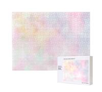 Pastello morbido, colori vivaci, calmo, astratto, le arti,Puzzle in legno da 500 pezzi, gioco di famiglia, puzzle per adulti e adolescenti, decorazioni per la casa