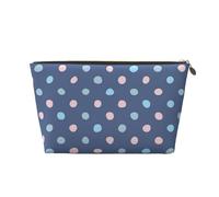Pastello Punti Sfondo Blu Navy, Borsa per il trucco Borsa per cosmetici Borsa da toilette da viaggio portatile Borsa da toilette