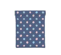 Pastello Punti Sfondo Blu Navy, Spremere il portafoglio superiore da donna Borsa portaoggetti Piccola portamonete Portamonete