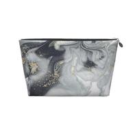 Pastello Splash astratto in marmo grigio, Borsa da toilette Borsa per trucco Borsa per cosmetici Borsa da toilette da viaggio portatile