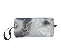 Pastello Splash astratto in marmo grigio, Borsa per il trucco Borsa per cosmetici Borsa da toilette da viaggio portatile Borsa per trucco Organizer