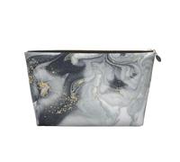 Pastello Splash astratto in marmo grigio, Borsa per il trucco Borsa per cosmetici Borsa da toilette da viaggio portatile Borsa da toilette