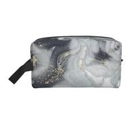 Pastello Splash astratto in marmo grigio, Borsa per il trucco Borsa per cosmetici Borsa da viaggio portatile da viaggio Borsa per trucco Organizer