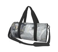 Pastello Splash astratto in marmo grigio, Borsone da viaggio di grande capacità Borsa rotonda Borsa da viaggio sportiva Borsa da viaggio Borsa da fitness