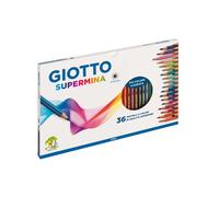 Pastello Supermina - mina 3,8 mm - colori assortiti - Giotto - astuccio 36 pezzi