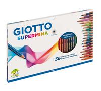 Pastello Supermina - mina 4 mm - colori assortiti - Giotto - astuccio 36 pezzi