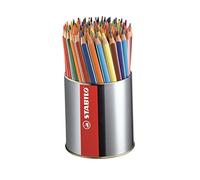 STABILO Trio thick - Matita colorata triangolare - 92 matite in 18 colori assortiti