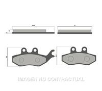 Pasticca Freno Malossi Brake Pads Posteriore Piaggio Medley 125 per