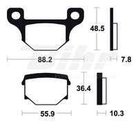 Pasticca Freno TECNIUM me85 per Moto Ruota Moto Motore