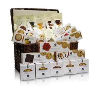 Pasticceria 18 Carati | Cesto Natalizio Artigianale | Selezione di Biscotti assortiti artigianali | Confezione Regalo in Vimini Vintage | Specialità Dolci Italiane