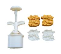 Pasticcini con timbri riutilizzabili Stampo creativo ABS Pasta di fagioli Stampi per torte per gli amanti della cucina Pressa per biscotti