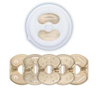 Pastidea - Kit trafila con 6 formati: Pappardelle, Mafalde, Spaghetti Chitarra, Tagliatelle, Fileja, Spaghetti 2mm - compatibile con Philips Pasta Maker Avance e Serie 7000