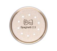 Pastidea - Trafila in Bronzo Spaghetti 2,5mm compatibile con Kenwood. Utilizzando l'adattatore, compatibile con Philips Pasta Maker Avance, Viva, Serie 7000, e altri.