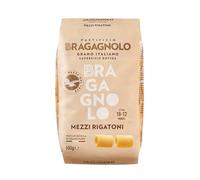 Pastificio Bragagnolo, Mezzi Rigatoni 844 Trafilati Al Bronzo, Semola di Grano Duro 100% Italiano, 10 Confezioni da 500g