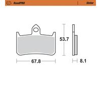 Pastiglia freno anteriore RoadPRO MOTO-MASTER Metallo sinterizzato 402301