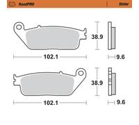 Moto-Master Pastiglia freno anteriore RoadPRO 402601 Metallo sinterizzato