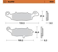 404201 BRAKE PAD ROADPRO SINTER PER SUZUKI VL 1500 LC INTRUDER C 2007