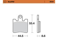 Moto-master Triumph/yamaha 405301 Sintered Front Brake Pads Nero