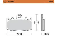Moto-master Bmw 406201 Sintered Front Brake Pads Nero