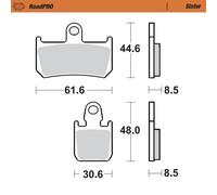 Moto-Master Pastiglie freno anteriore Yamaha 406901 - Metallo sinterizzato Marrone