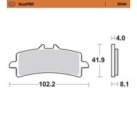 Pastiglia freno anteriore RoadPRO MOTO-MASTER Metallo sinterizzato 408101
