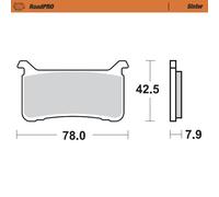 MOTO MASTER 413101 BRAKE PAD ROADPRO SINTER HONDA CMX 1100 ABS REBEL DCT 2021