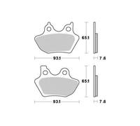 Pastiglia freno Ferodo per Moto Harley Davidson 1200 XL C