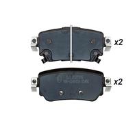 Pastiglia Freno Posteriore CLT.DS2598S D4060-4EA0A, D4060-4CA0A, D4060-4EA0B,