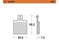 Pastiglia freno posteriore RoadPRO MOTO-MASTER Metallo sinterizzato 401702