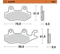 Pastiglia freno posteriore RoadPRO MOTO-MASTER Metallo sinterizzato 402902