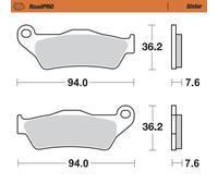 Moto Master Pastiglie Freno Moto Stradale RoadPRO Sinter Posteriore ideali per uso sportivo e su moto touring e custom