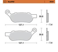 Pastiglia freno posteriore RoadPRO MOTO-MASTER Metallo sinterizzato 412102