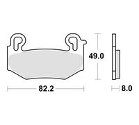 PASTIGLIA FRENO SBS 1004HS 65610045
