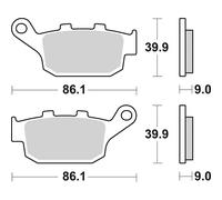 PASTIGLIA FRENO SBS 881HF HONDA CL 500 2025