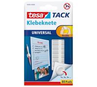 Pastiglie Adesive, tesa TACK Putty, Bianco, 80 pezzi