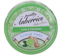 Pastiglie Anberriers Gola e Voce Lime & Zenzero 50 g Caramelle